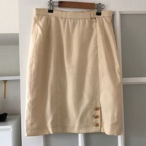 Vintage Chanel Skirt with Gold Buttons